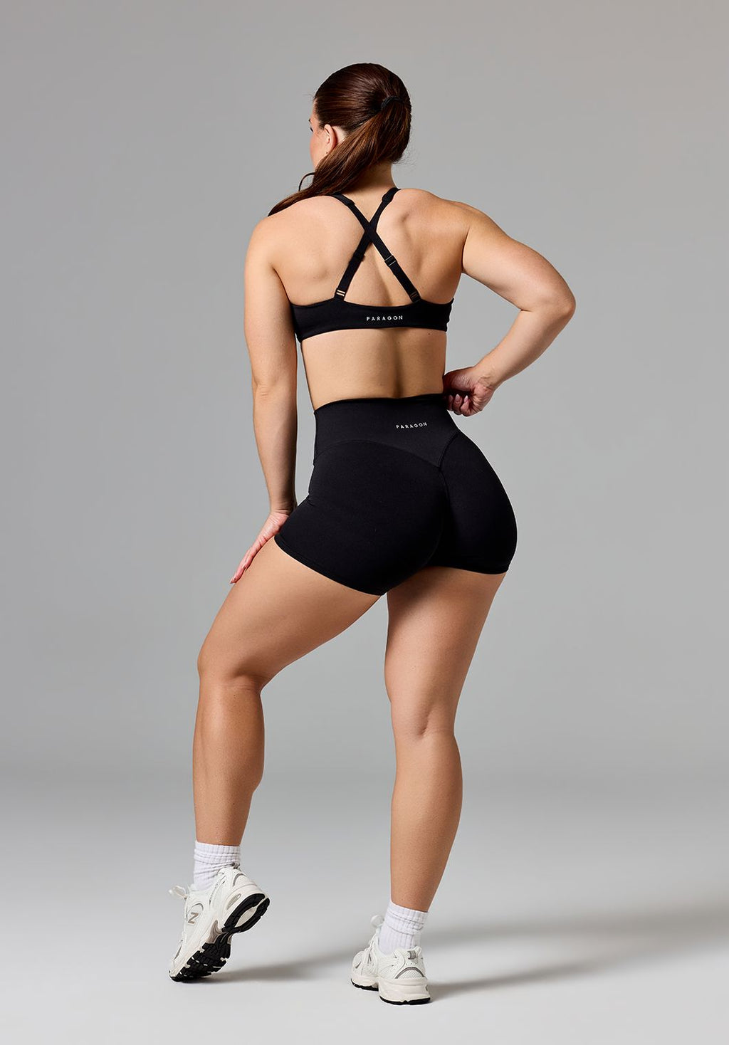 RecStretch™ Original High-Rise Sculptseam® Plus Short 4” Black Shorts Paragon Fitwear 