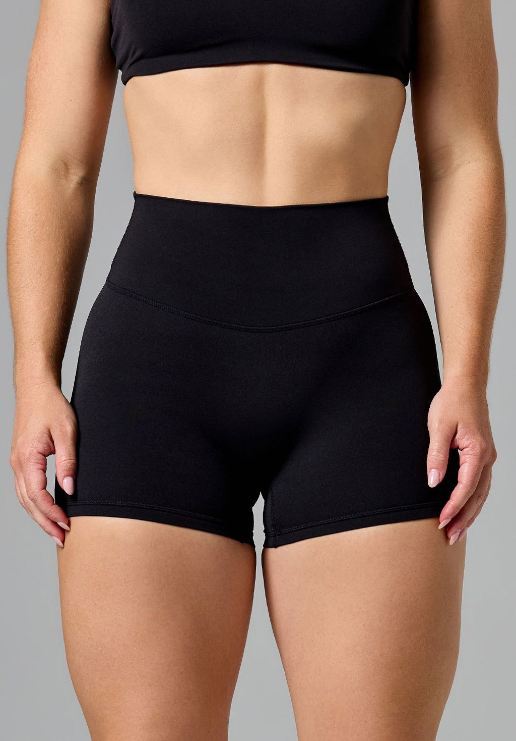 RecStretch™ Original High-Rise Sculptseam® Plus Short 4” Black Shorts Paragon Fitwear 