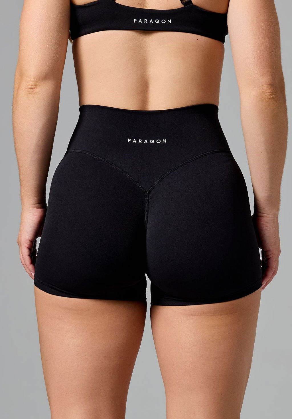RecStretch™ Original High-Rise Sculptseam® Plus Short 4” Black Shorts Paragon Fitwear 