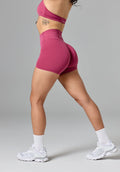 Reluna Original High-Rise Sculptseam® Plus Short 5" Raspberry Shorts Paragon Fitwear 