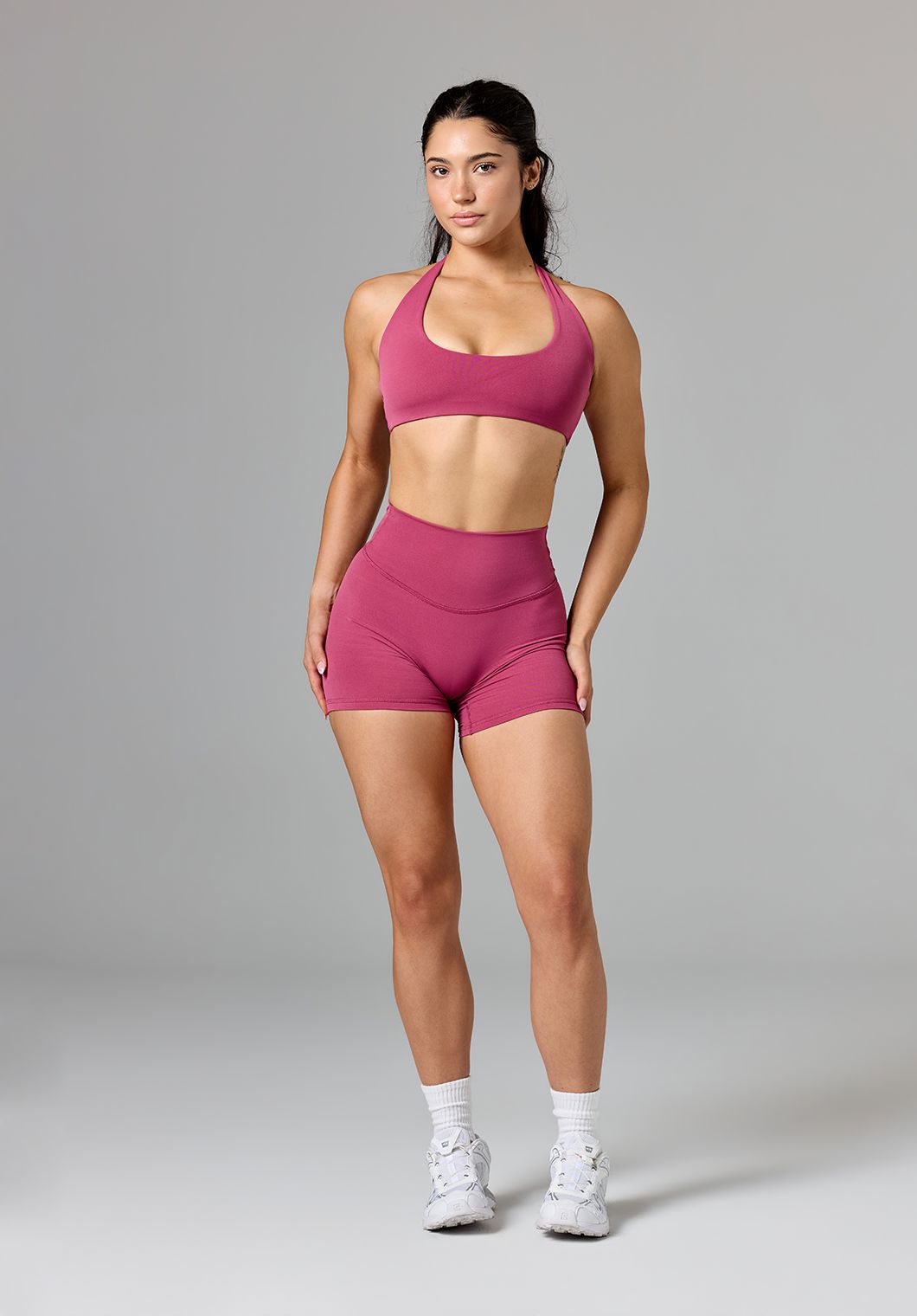Reluna Original High-Rise Sculptseam® Plus Short 5" Raspberry Shorts Paragon Fitwear 