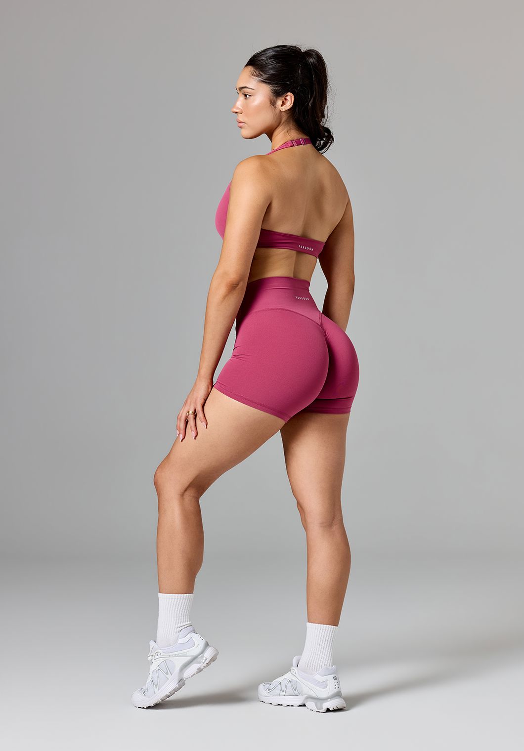 Reluna Original High-Rise Sculptseam® Plus Short 5" Raspberry Shorts Paragon Fitwear 