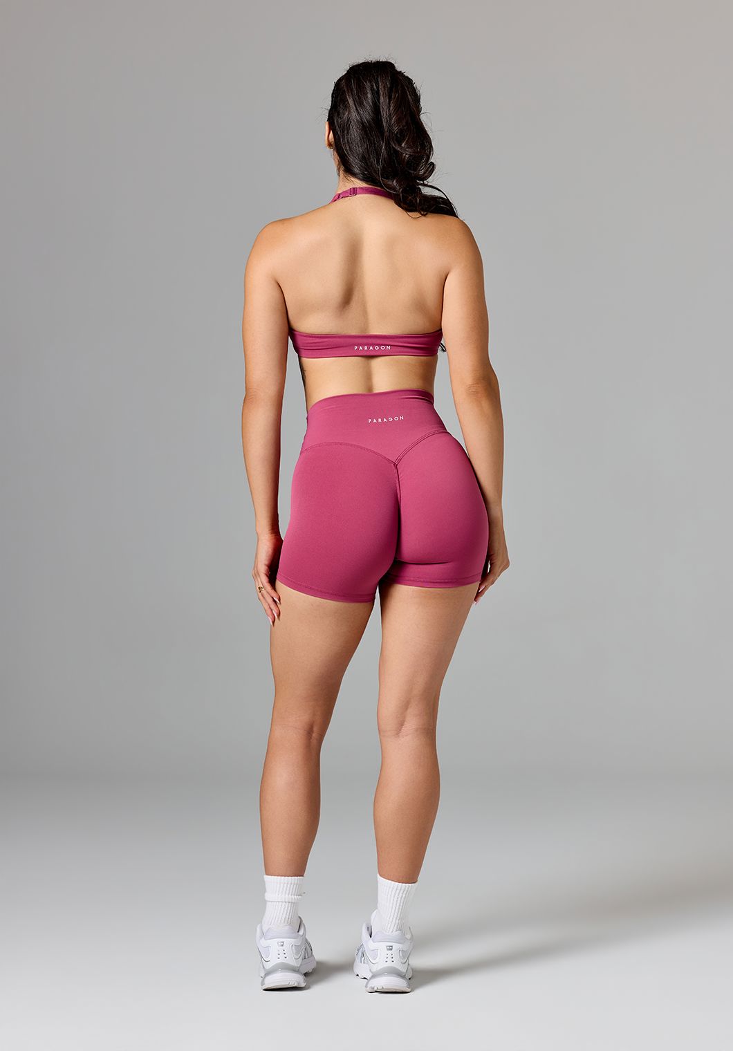Reluna Original High-Rise Sculptseam® Plus Short 5" Raspberry Shorts Paragon Fitwear 