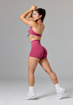 Reluna Original High-Rise Sculptseam® Plus Short 5" Raspberry Shorts Paragon Fitwear 