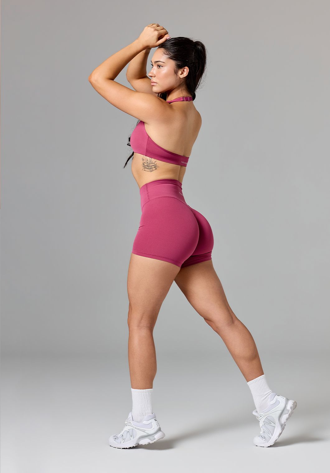 Reluna Original High-Rise Sculptseam® Plus Short 5" Raspberry Shorts Paragon Fitwear 