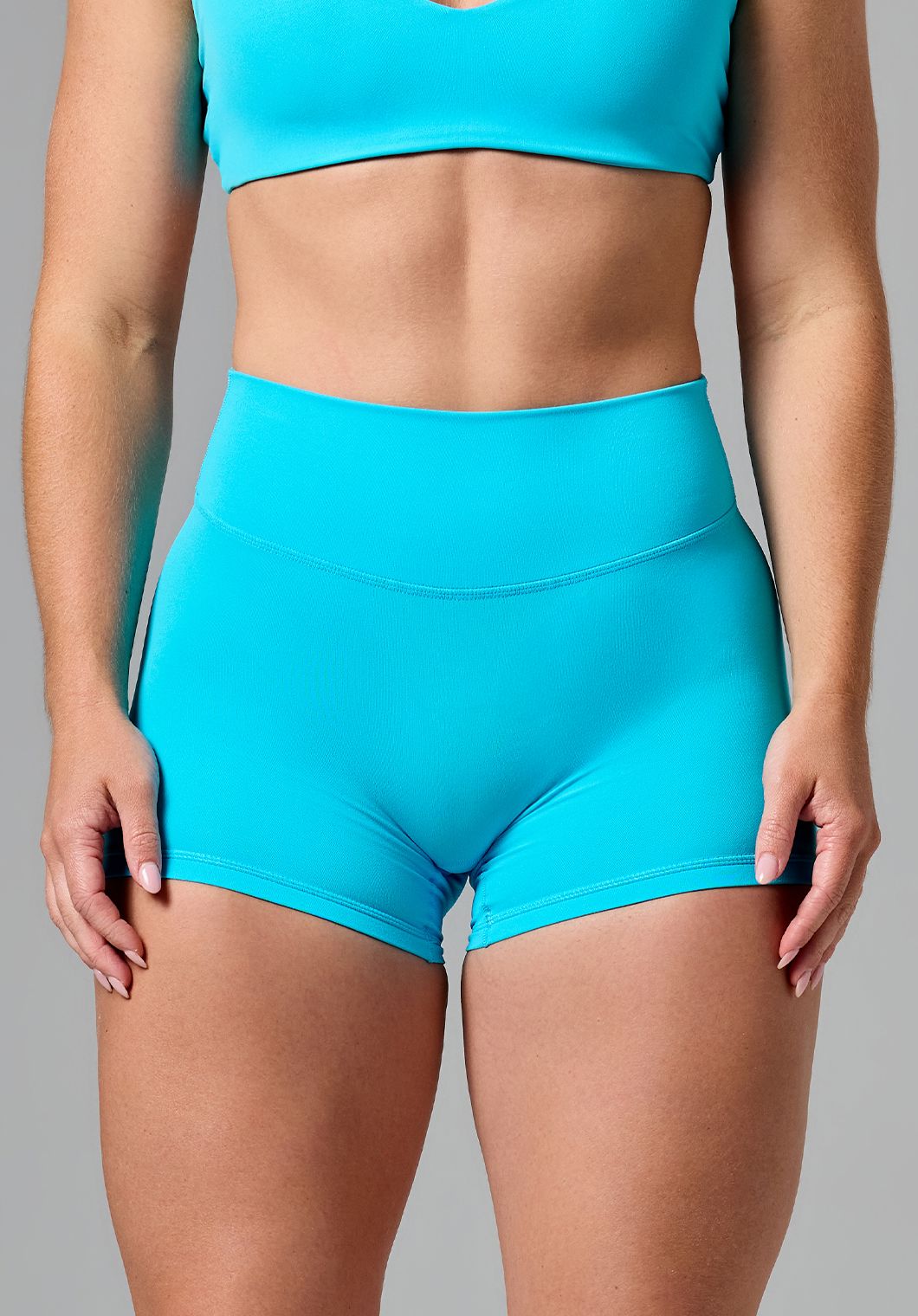 RecStretch™ Original Mid-Rise Sculptseam® Plus Short 4” Azure Shorts Paragon Fitwear 
