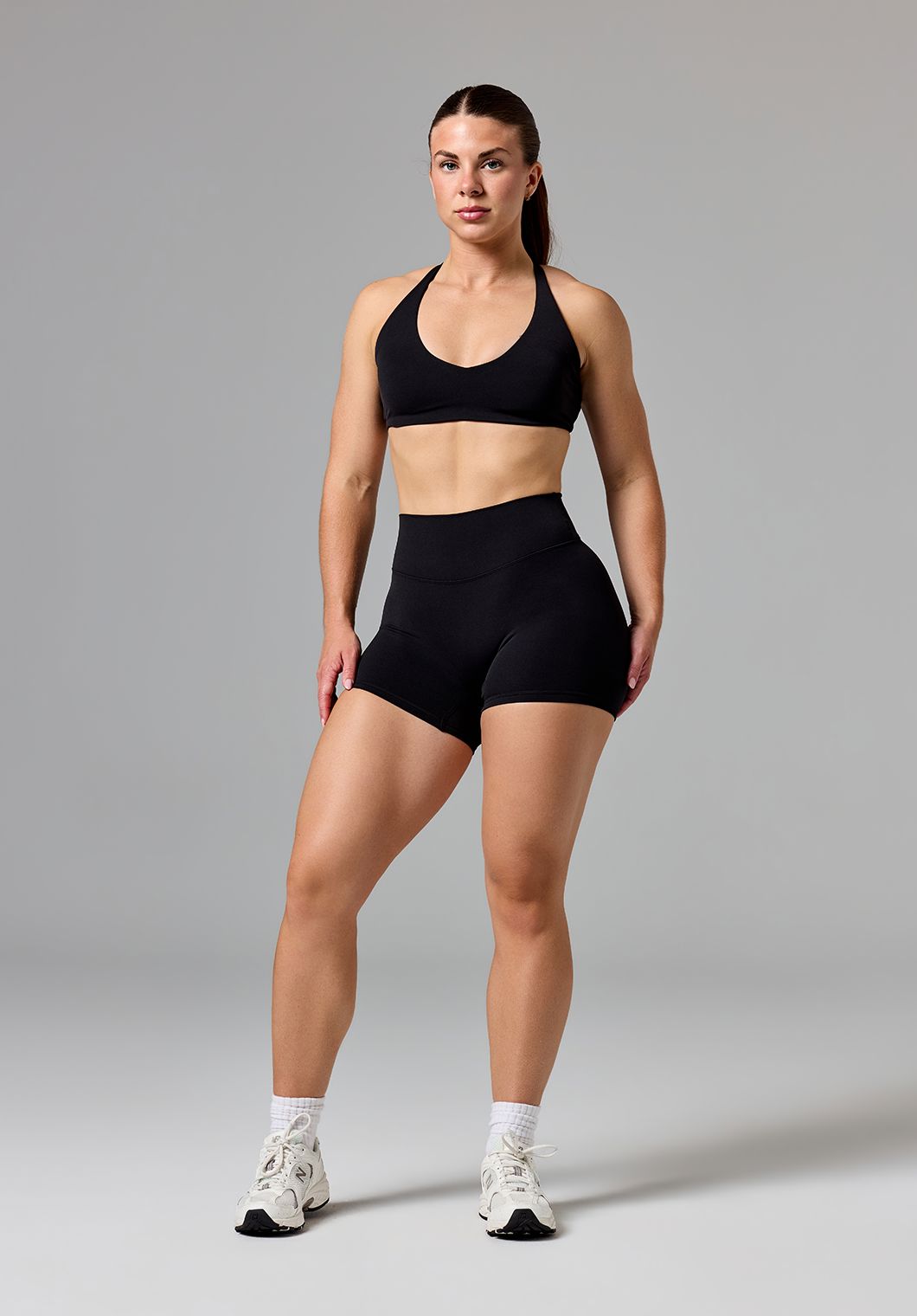 RecStretch™ Original Mid-Rise Sculptseam® Plus Short 4” Black Shorts Paragon Fitwear 