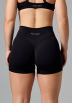 RecStretch™ Original Mid-Rise Sculptseam® Plus Short 4” Black Shorts Paragon Fitwear 