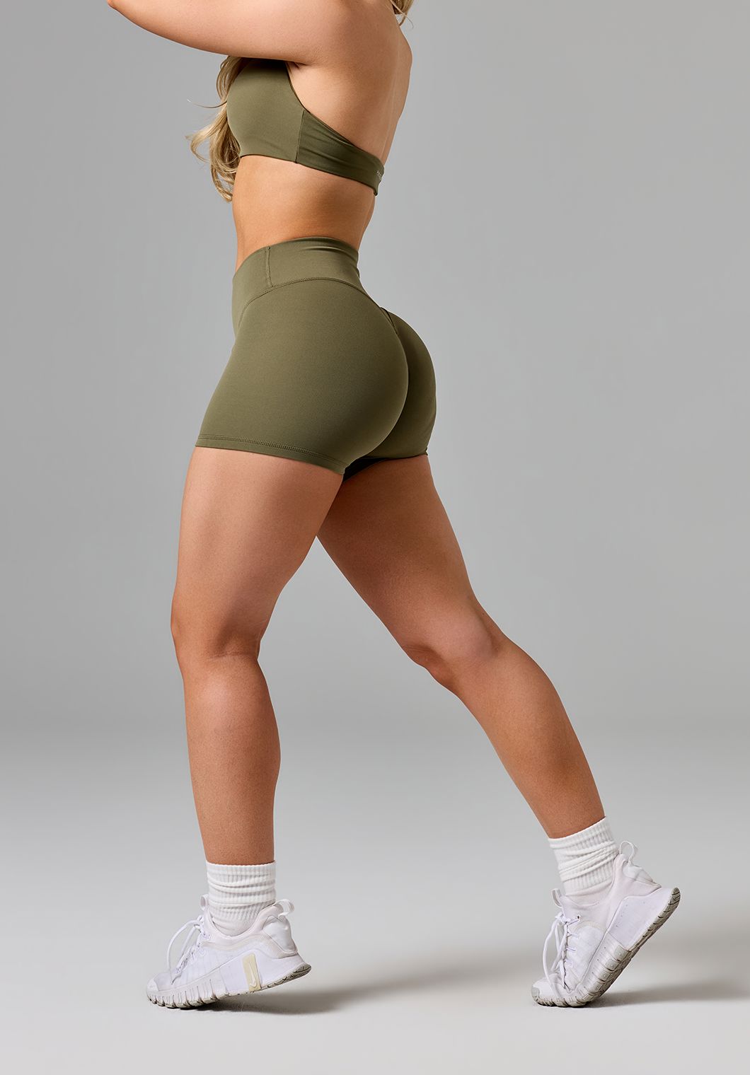 RecStretch™ Original Mid-Rise Sculptseam® Plus Short 4” Everglades Shorts Paragon Fitwear 