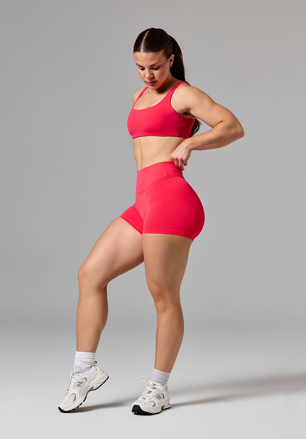 RecStretch™ Original Mid-Rise Sculptseam® Plus Short 4” Hot Tropic Shorts Paragon Fitwear 