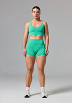 RecStretch™ Original Mid-Rise Sculptseam® Plus Short 4” Palm Leaf Shorts Paragon Fitwear 