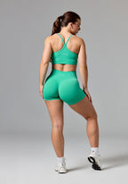 RecStretch™ Original Mid-Rise Sculptseam® Plus Short 4” Palm Leaf Shorts Paragon Fitwear 