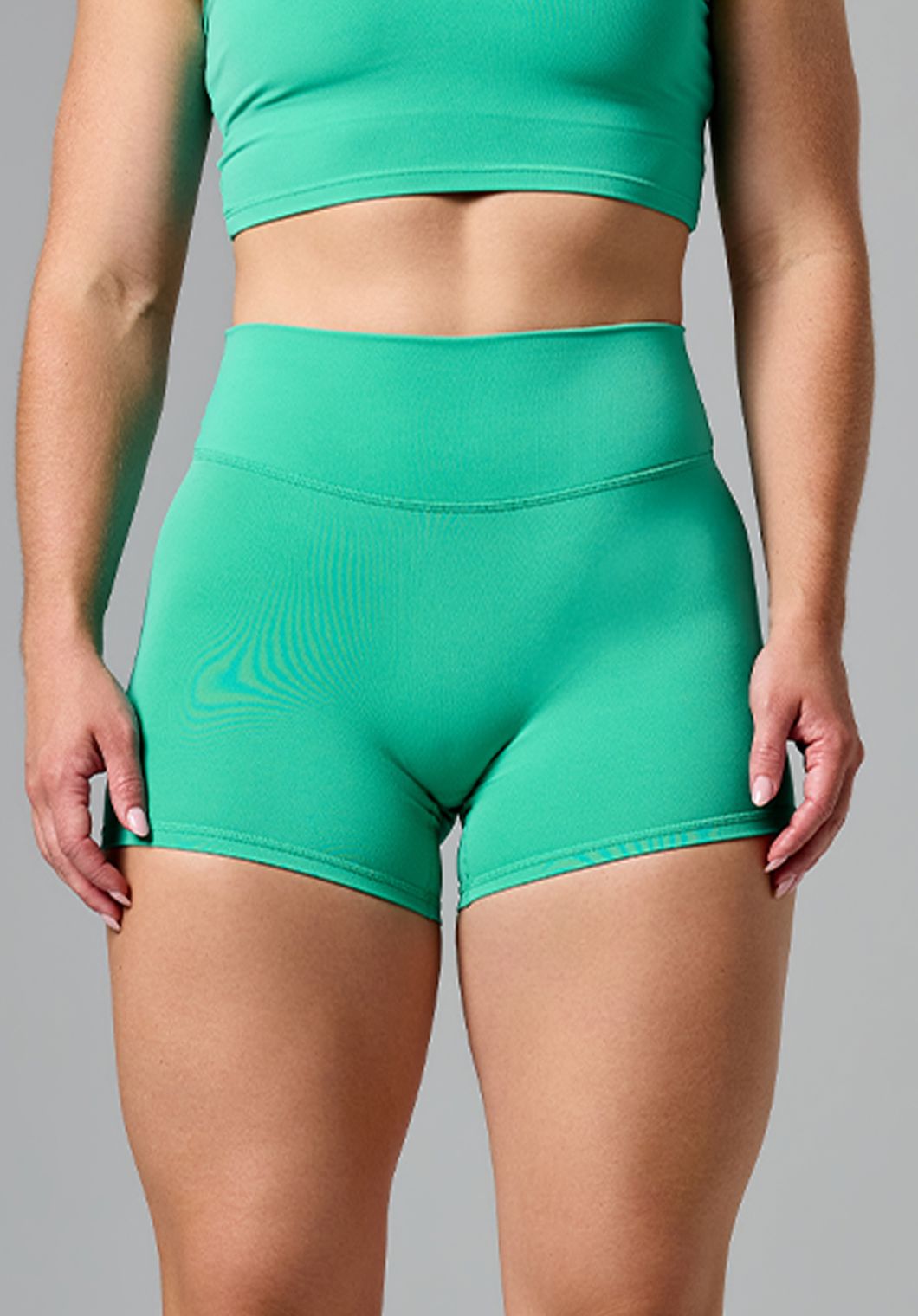 RecStretch™ Original Mid-Rise Sculptseam® Plus Short 4” Palm Leaf Shorts Paragon Fitwear 