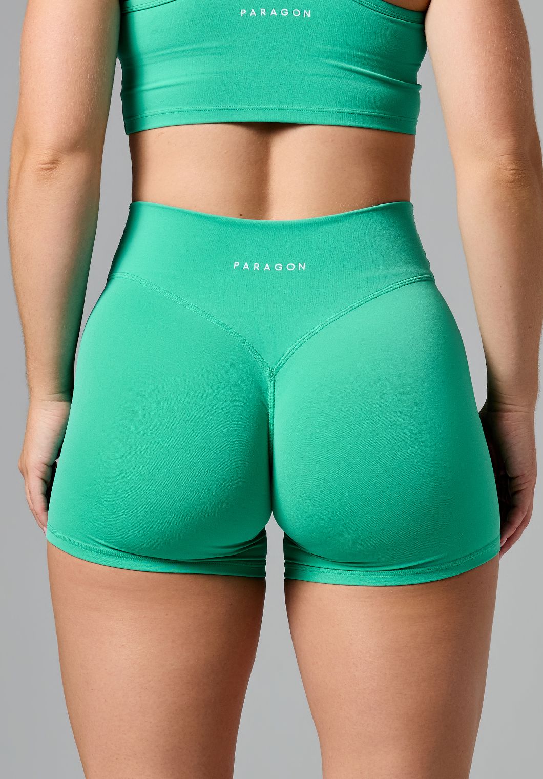 RecStretch™ Original Mid-Rise Sculptseam® Plus Short 4” Palm Leaf Shorts Paragon Fitwear 