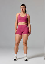 RecStretch™ Original Mid-Rise Sculptseam® Plus Short 4” Raspberry Shorts Paragon Fitwear 