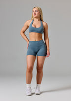 RecStretch™ Original Mid-Rise Sculptseam® Plus Short 4” Slate Shorts Paragon Fitwear 