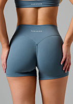 RecStretch™ Original Mid-Rise Sculptseam® Plus Short 4” Slate Shorts Paragon Fitwear 