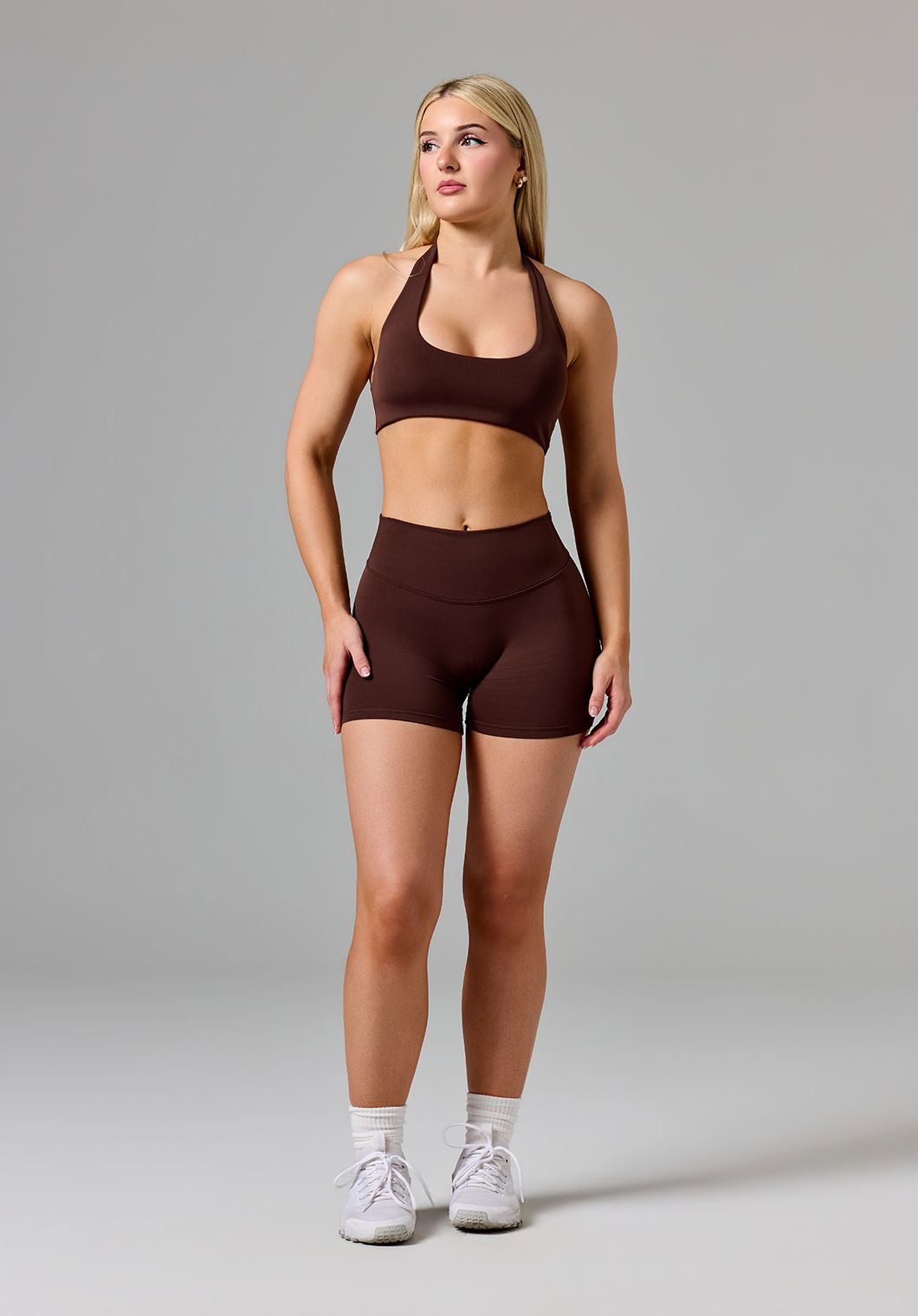 RecStretch™ Original Mid-Rise Sculptseam® Plus Short 4” Walnut Shorts Paragon Fitwear 