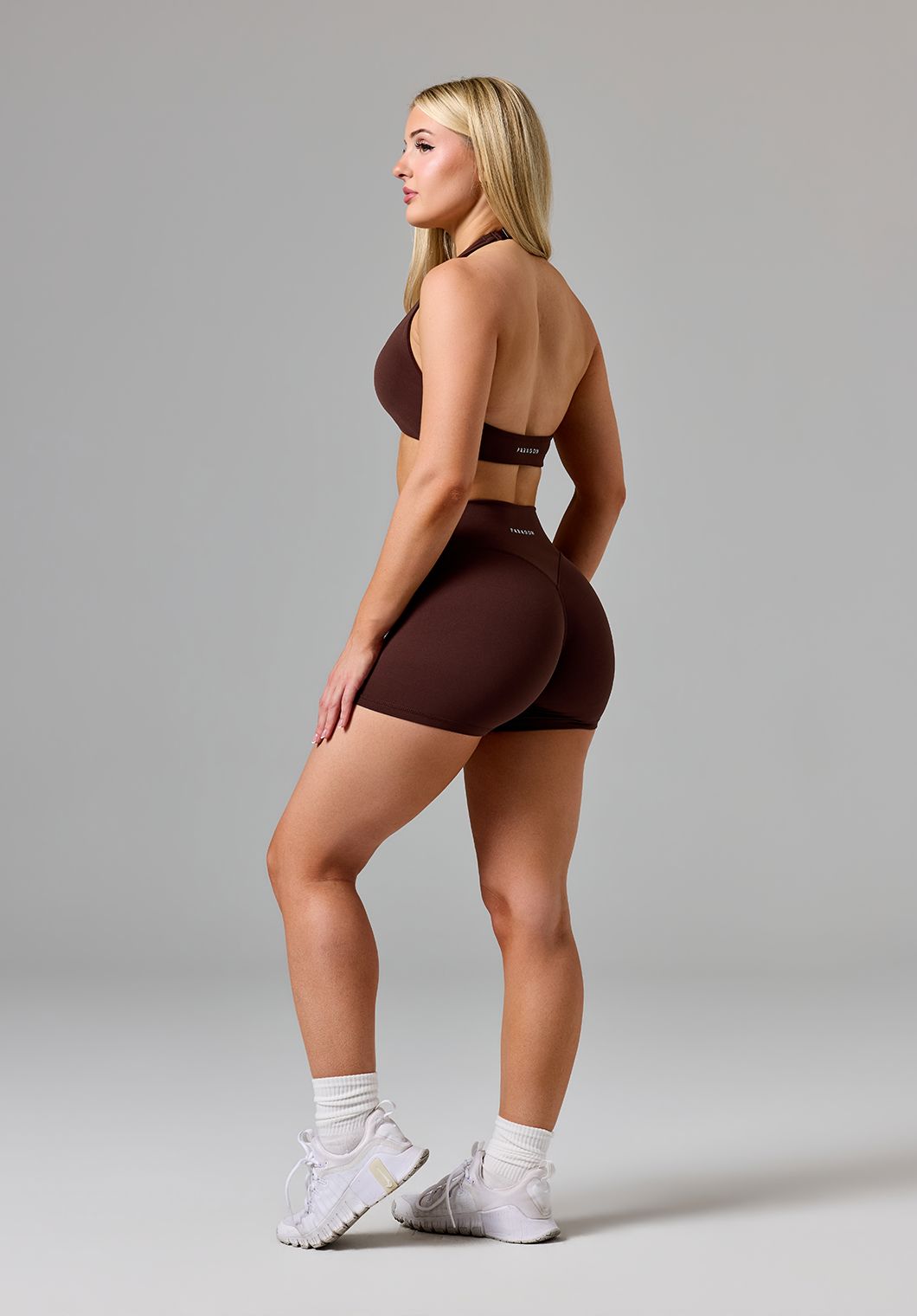 RecStretch™ Original Mid-Rise Sculptseam® Plus Short 4” Walnut Shorts Paragon Fitwear 