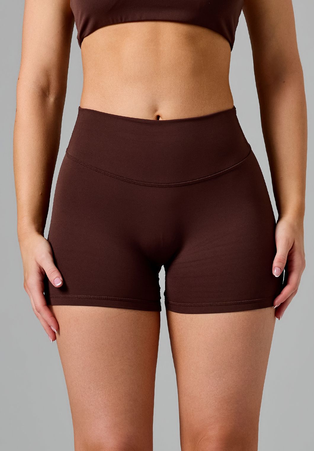 RecStretch™ Original Mid-Rise Sculptseam® Plus Short 4” Walnut Shorts Paragon Fitwear 