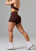 RecStretch™ Original Mid-Rise Sculptseam® Plus Short 4” Walnut Shorts Paragon Fitwear 