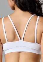 RecStretch Radiate Bra White Sports Bras Paragon Fitwear 