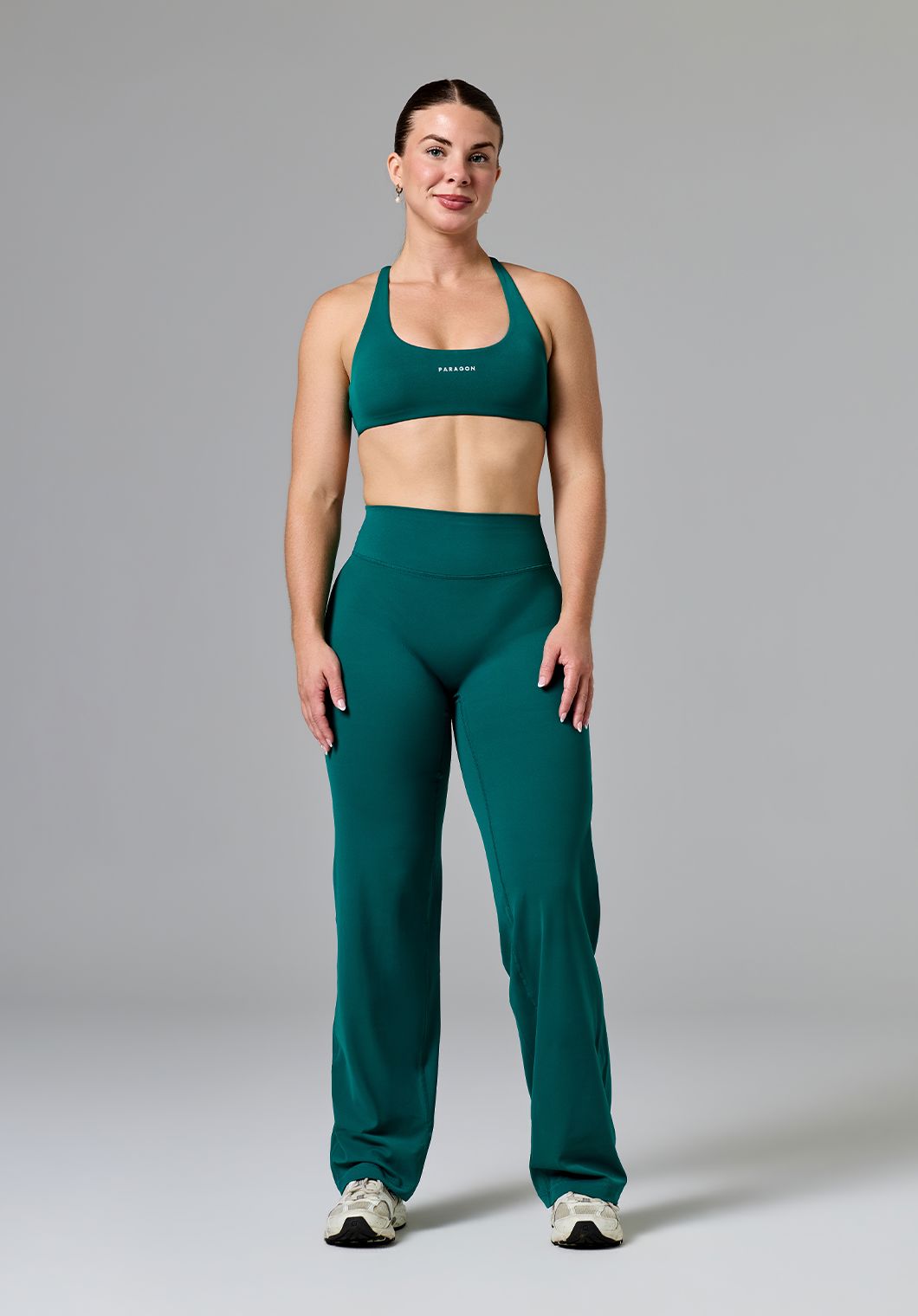 RecStretch™ Sculptseam® Plus Mid-Rise 90’s Slim-Leg Pant Short Evergreen Slim Leg Pant Paragon Fitwear 