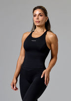 RecStretch™ SmoothHold™ Racerback Full Length Top Black Tops/Tanks Paragon Fitwear 