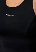 RecStretch™ SmoothHold™ Racerback Full Length Top Black Tops/Tanks Paragon Fitwear 