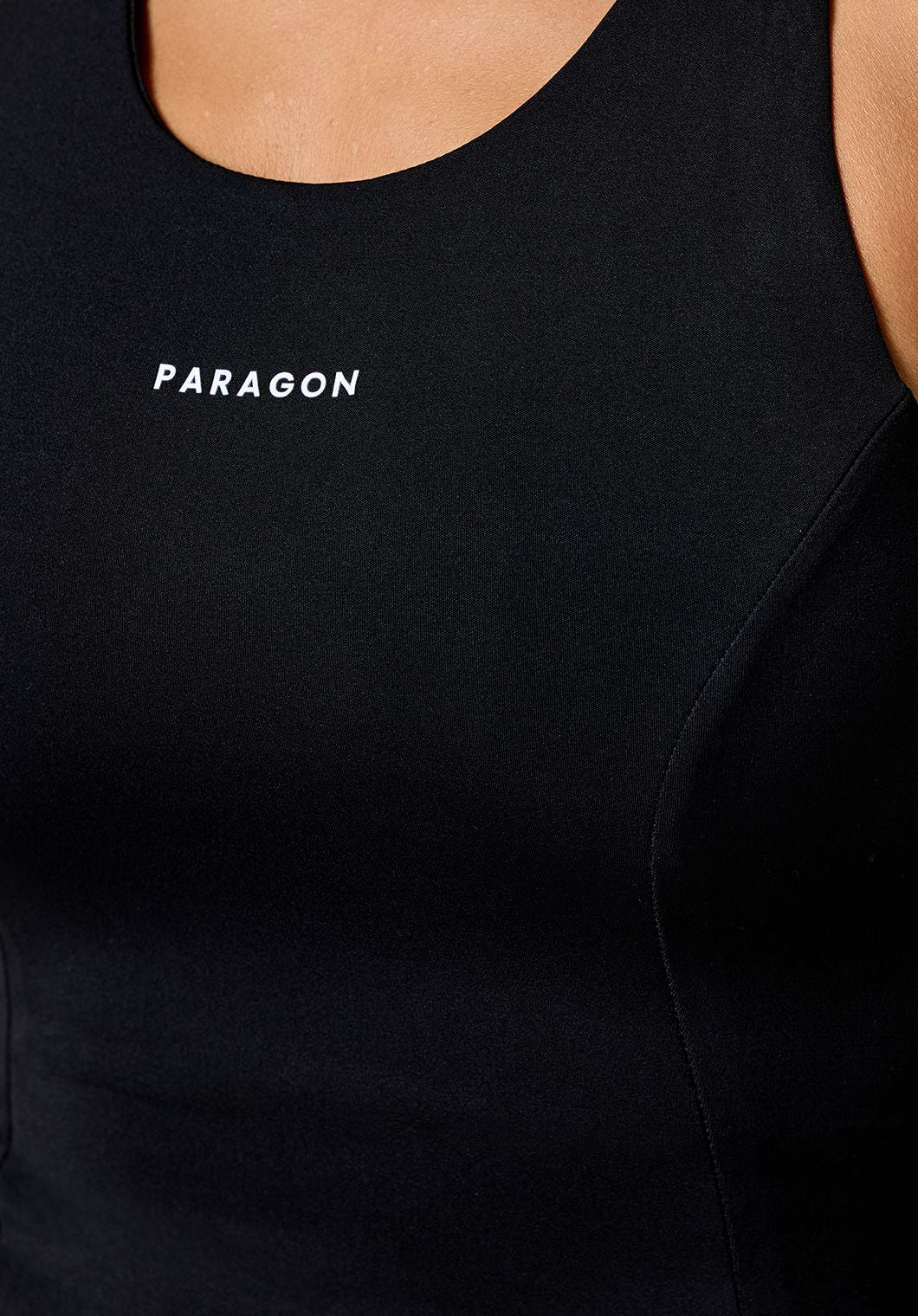 RecStretch™ SmoothHold™ Racerback Full Length Top Black Tops/Tanks Paragon Fitwear 