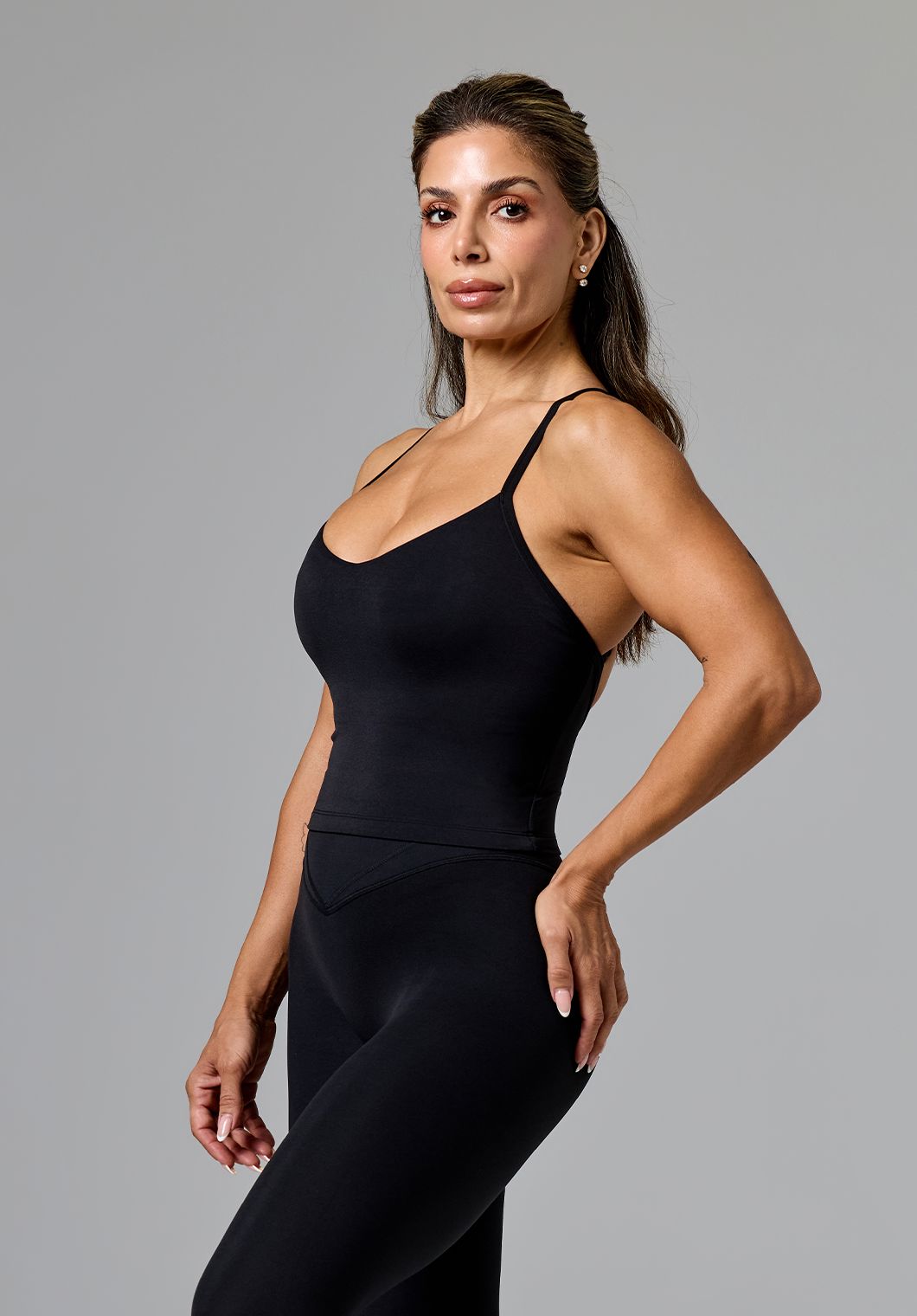 RecStretch™ SmoothHold™ Studio Top Black Tops/Tanks Paragon Fitwear 