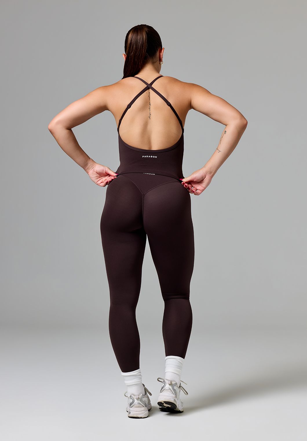 RecStretch™ SmoothHold™ Studio Top Espresso Tops/Tanks Paragon Fitwear 