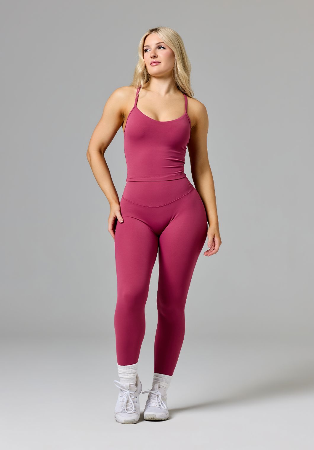 RecStretch™ SmoothHold™ Studio Top Raspberry Tops/Tanks Paragon Fitwear 