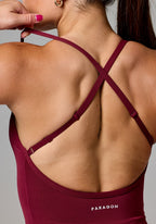 RecStretch™ SmoothHold™ Studio Top Red Velvet Tops/Tanks Paragon Fitwear 