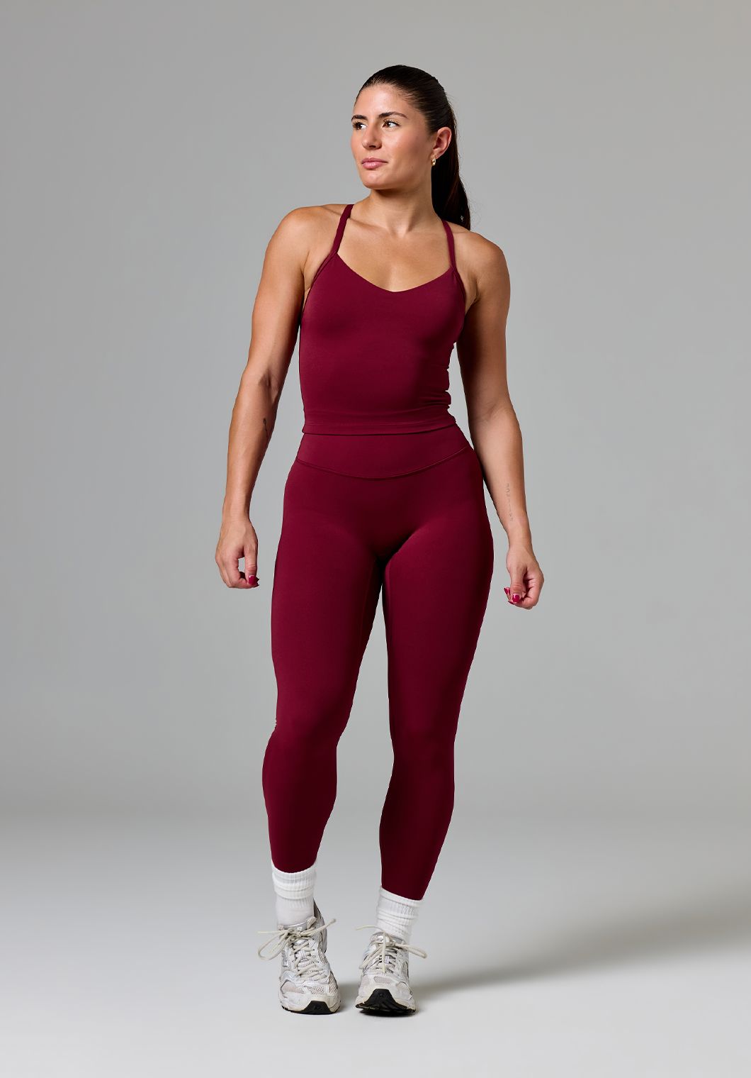 RecStretch™ SmoothHold™ Studio Top Red Velvet Tops/Tanks Paragon Fitwear 