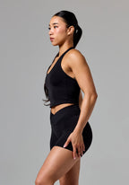 RecStretch™ SmoothHold™ Unbound Halter Top Black Tops/Tanks Paragon Fitwear 