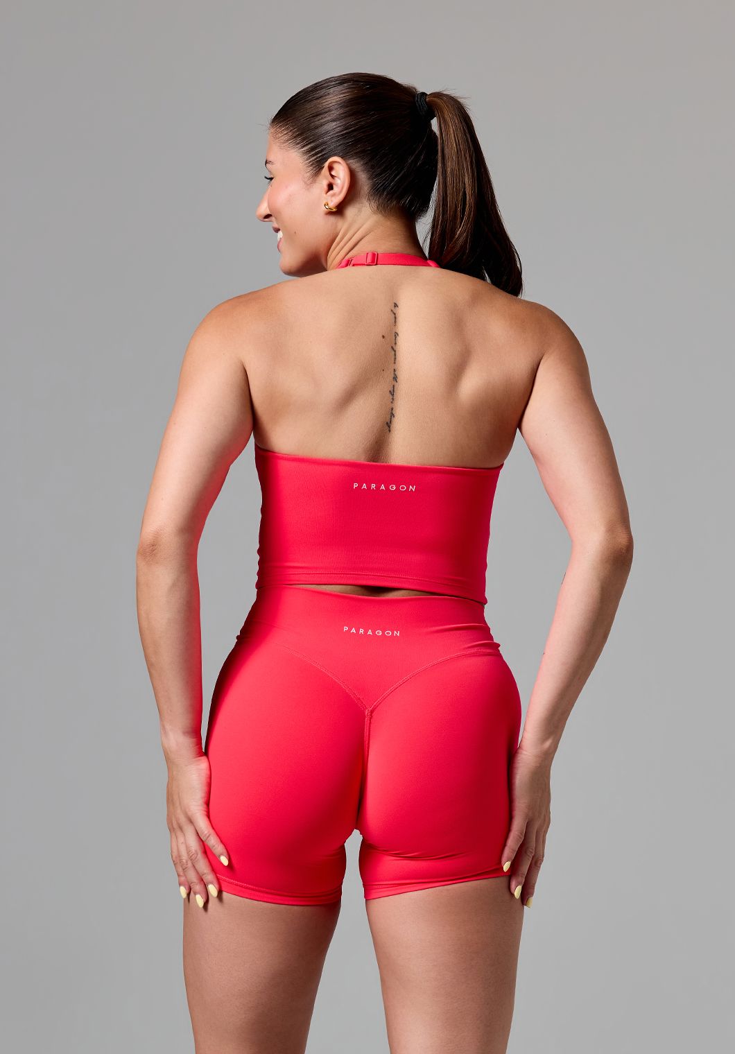 RecStretch™ SmoothHold™ Unbound Halter Top Hot Tropic Tops/Tanks Paragon Fitwear 