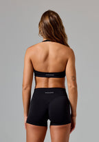 RecStretch™ Unbound Halter Sports Bra Black Sports Bras Paragon Fitwear 