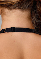 RecStretch™ Unbound Halter Sports Bra Black Sports Bras Paragon Fitwear 