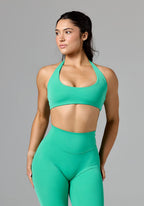 RecStretch™ Unbound Halter Sports Bra Palm Leaf Sports Bras Paragon Fitwear 