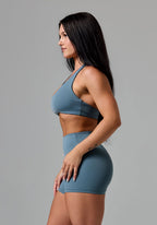 RecStretch™ Unbound Halter Sports Bra Slate Sports Bras Paragon Fitwear 