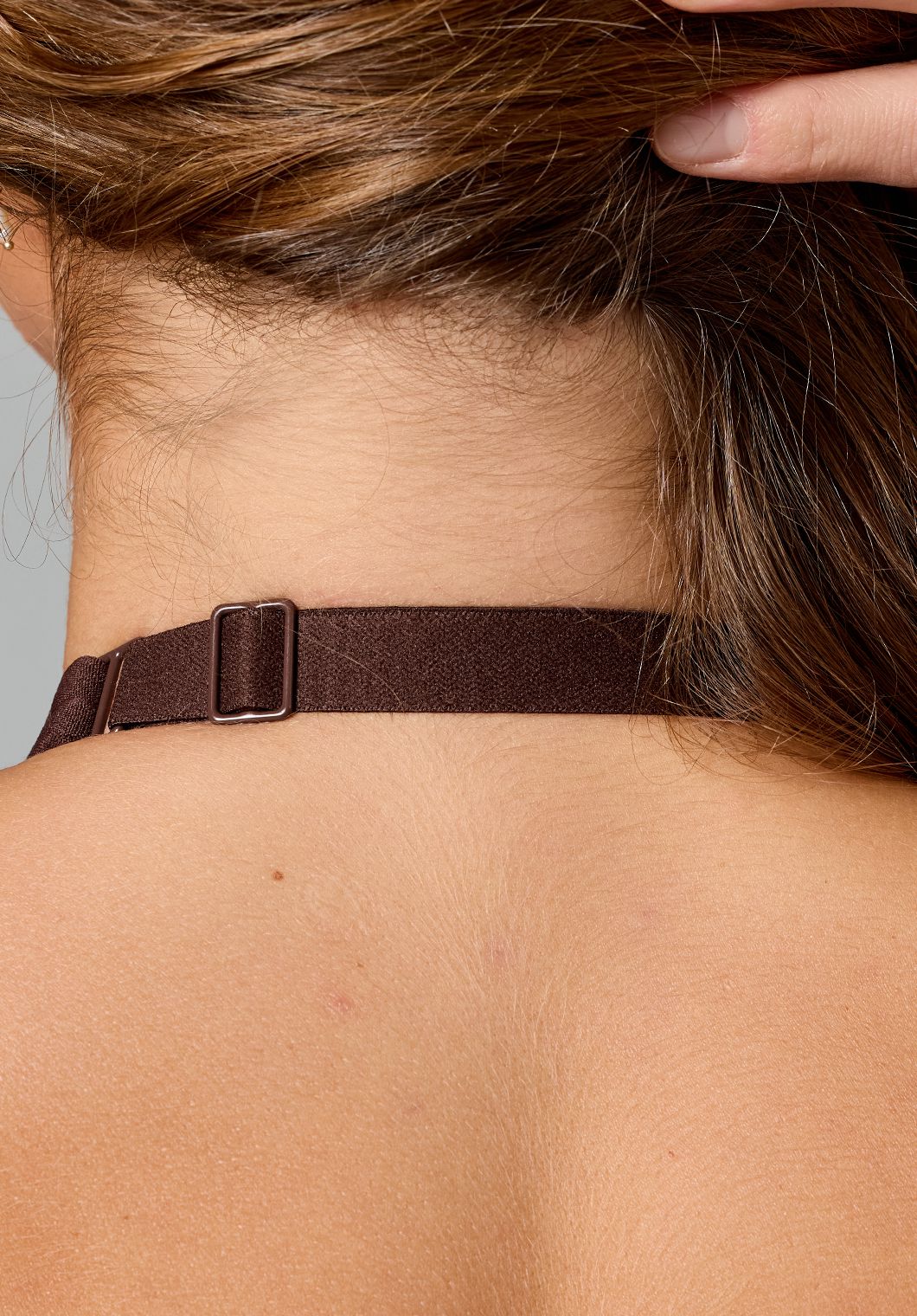 RecStretch™ Unbound Halter Sports Bra Walnut Sports Bras Paragon Fitwear 