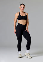 RecStretch™ V-Wrap Sculptseam® Plus Mid-Rise Legging Black Leggings/Joggers Paragon Fitwear 
