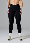 RecStretch™ V-Wrap Sculptseam® Plus Mid-Rise Legging Black Leggings/Joggers Paragon Fitwear 