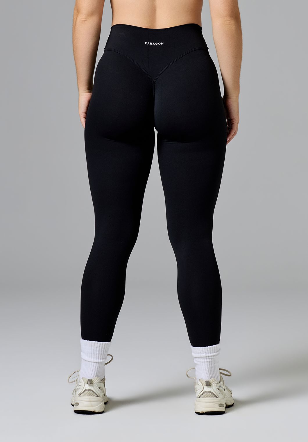 RecStretch™ V-Wrap Sculptseam® Plus Mid-Rise Legging Black Leggings/Joggers Paragon Fitwear 