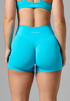 RecStretch™ V Wrap Mid-Rise Sculptseam® Plus Short 5” Azure Shorts Paragon Fitwear 