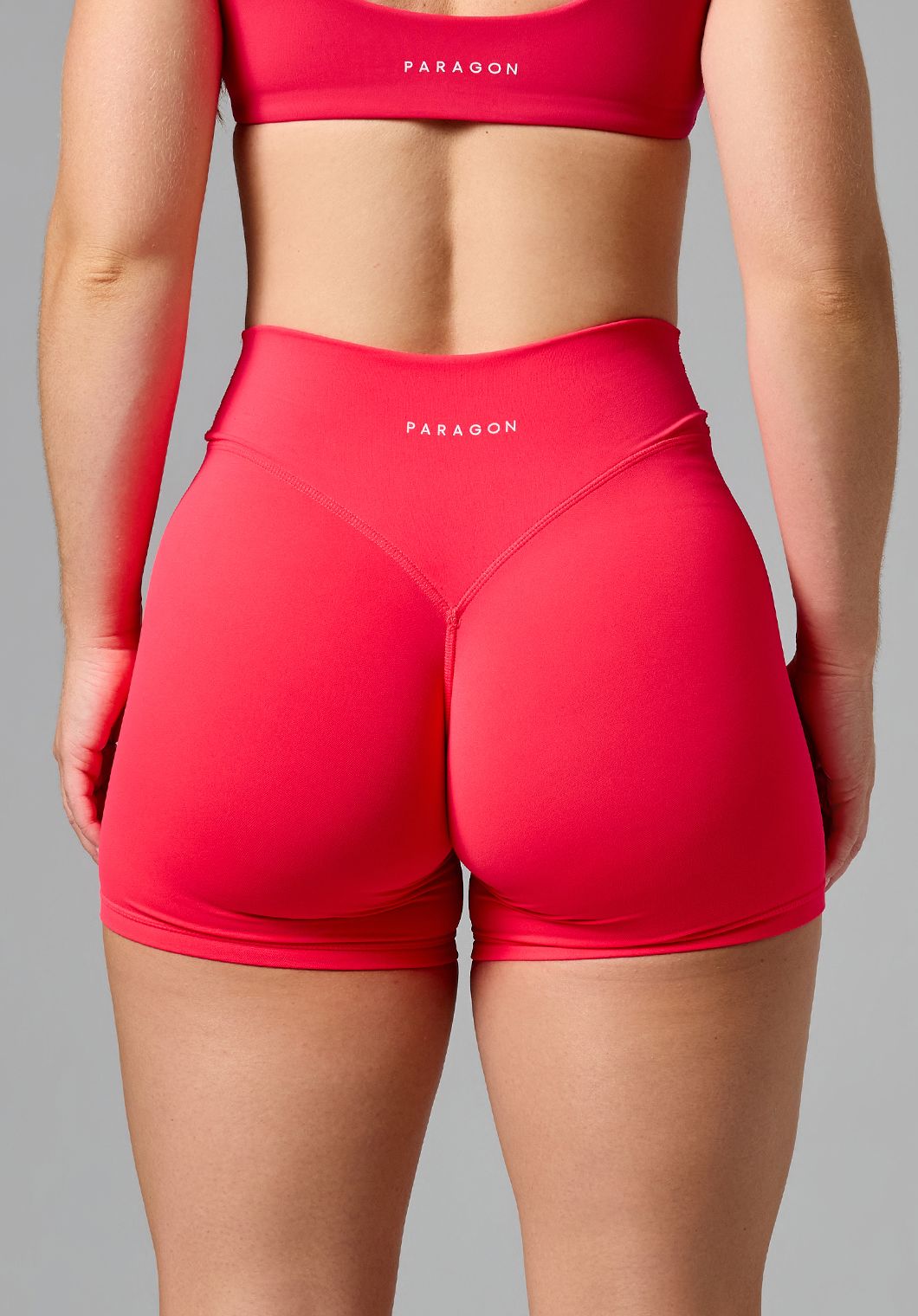 RecStretch™ V Wrap Mid-Rise Sculptseam® Plus Short 5” Hot Tropic Shorts Paragon Fitwear 