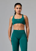 RecStretch™ Varsity Racerback Sports Bra Evergreen Sports Bras Paragon Fitwear 