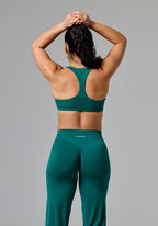 RecStretch™ Varsity Racerback Sports Bra Evergreen Sports Bras Paragon Fitwear 