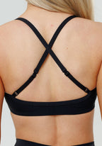 Recstretch™ Limitless Crossback Sports Bra Black Sports Bras Paragon Fitwear 